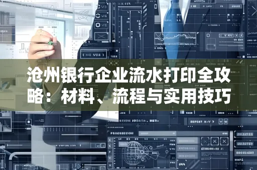 沧州银行企业流水打印全攻略:材料、流程与实用技巧