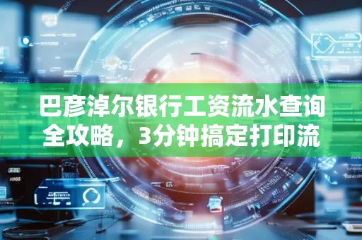 巴彦淖尔银行工资流水查询全攻略,3分钟搞定打印流程