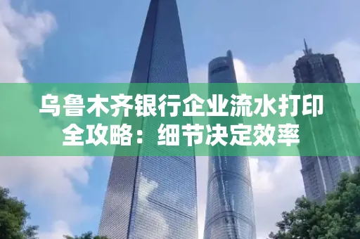 乌鲁木齐银行企业流水打印全攻略:细节决定效率