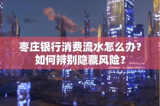 枣庄银行消费流水怎么办？如何辨别隐藏风险？