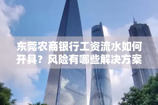 东莞农商银行工资流水如何开具?风险有哪些解决方案?