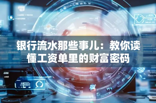 银行流水那些事儿:教你读懂工资单里的财富密码