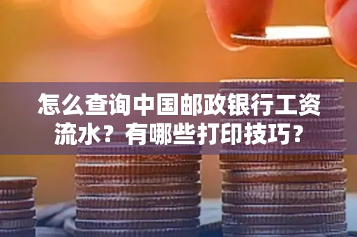 怎么查询中国邮政银行工资流水?有哪些打印技巧?