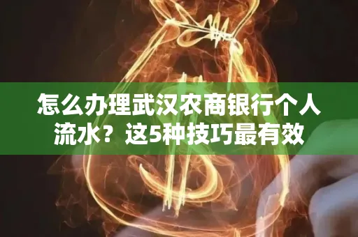怎么办理武汉农商银行个人流水?这5种技巧最有效
