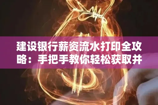 建设银行薪资流水打印全攻略:手把手教你轻松获取并鉴别真假!