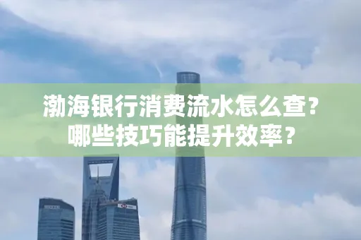 渤海银行消费流水怎么查?哪些技巧能提升效率?