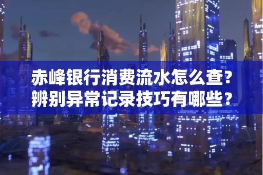 赤峰银行消费流水怎么查？辨别异常记录技巧有哪些？